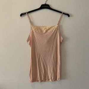HANRO Moments Camisole Tank Beige Nude Skin NEW M